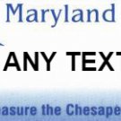 Personalized License Plate, for Kids Ride On Cars, Kids Bikes, Rooms, Lockers, Etc., Maryland