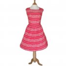 1950s Pink Paisley Day Dress
