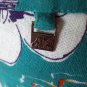 1980s Turquoise Floral Skirt