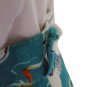 1980s Turquoise Floral Skirt