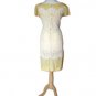 1950s Yellow Lace Dress