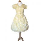 1980s Yellow and White Shirtwaister Dress
