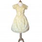 1980s Yellow and White Shirtwaister Dress