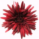 7-inch flowers- deep red burgandy