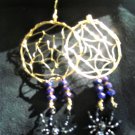 DRUNKEN SPIDER WIRE & BEADED EARRINGS-HAND MADE