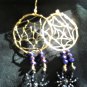 DRUNKEN SPIDER WIRE & BEADED EARRINGS-HAND MADE