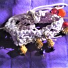 MACRAME FROGS BEADED WRAP BRACELET LIGHT LAVENDER