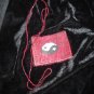YIN YANG AMULET/CRYSTALS/CHARM LOOM BEADED BAG/NECKLACE