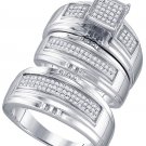 .41ct diamond 3-ring wedding band set
