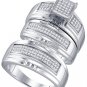 .41ct diamond 3-ring wedding band set