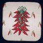 15  EIGHT INCH POTHOLDER PANELS CHILI PEPPERS