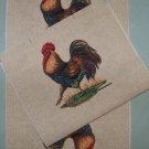 GIFT BAG SEWING PROJECT ROOSTER  10 FABRIC PANELS