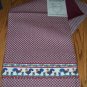 DEB STRAIN PRIMITIVE FOLK ART ROOSTER TABLE RUNNER