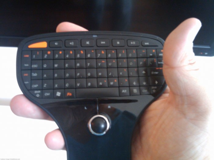 Lenovo 2.4GHz Portable Handheld Wireless Keyboard with Trackball Mouse (2*AAA)