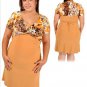 Miss Plus Office/School Gold Mustard Color Dress size Lg