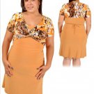 Miss Plus Office/School Gold Mustard Color Dress size XL