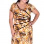 Miss Plus Show U'r Curves Slinky Brown,Cream,Black,Mustard size L