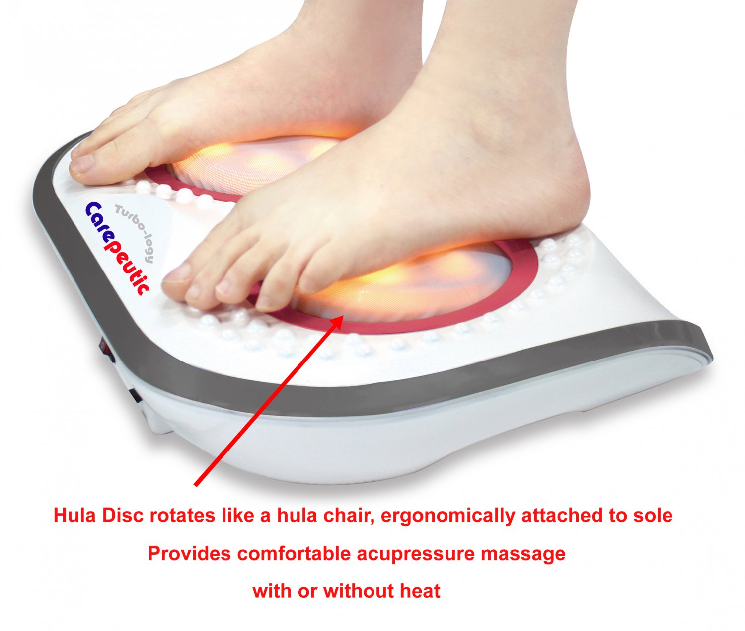 Carepeutic Turbo Logy Shiatsu Foot Massager With Heated Therapy