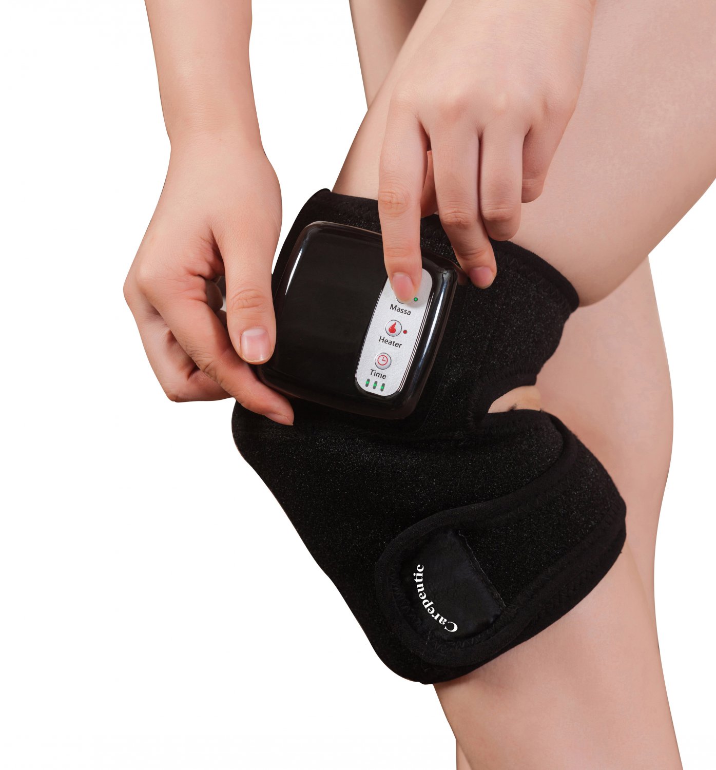 Carepeutic Rechargeable Heated Vibration Knee and Joint Pain Relief Detox Massager