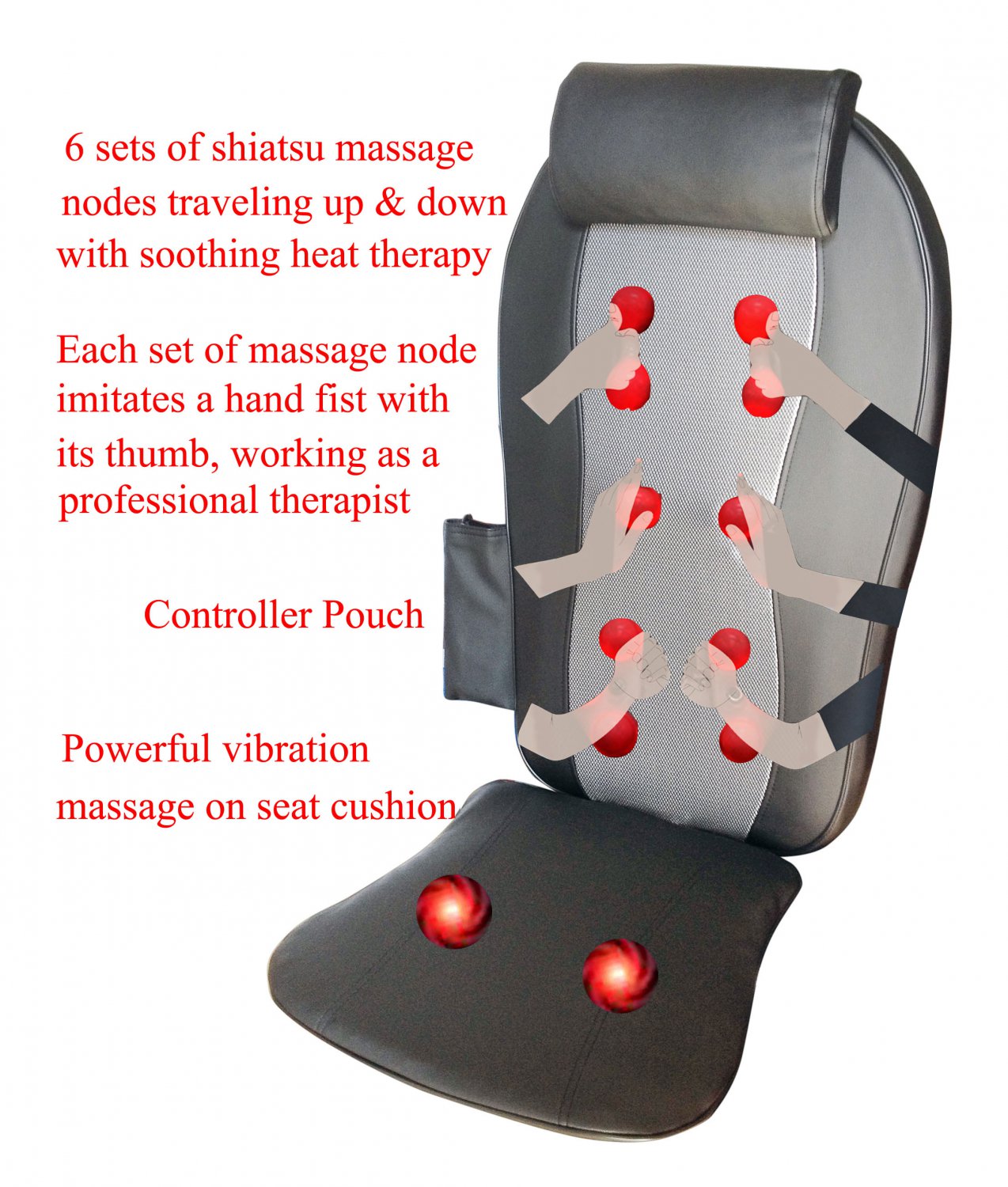 Carepeutic Deluxe Hand-Touch Swedish Shiatsu And Swing Back Massager