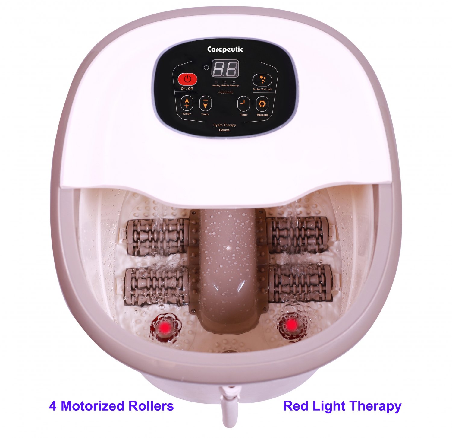 Carepeutic Deluxe Foot And Leg Spa Bath Massager 8516