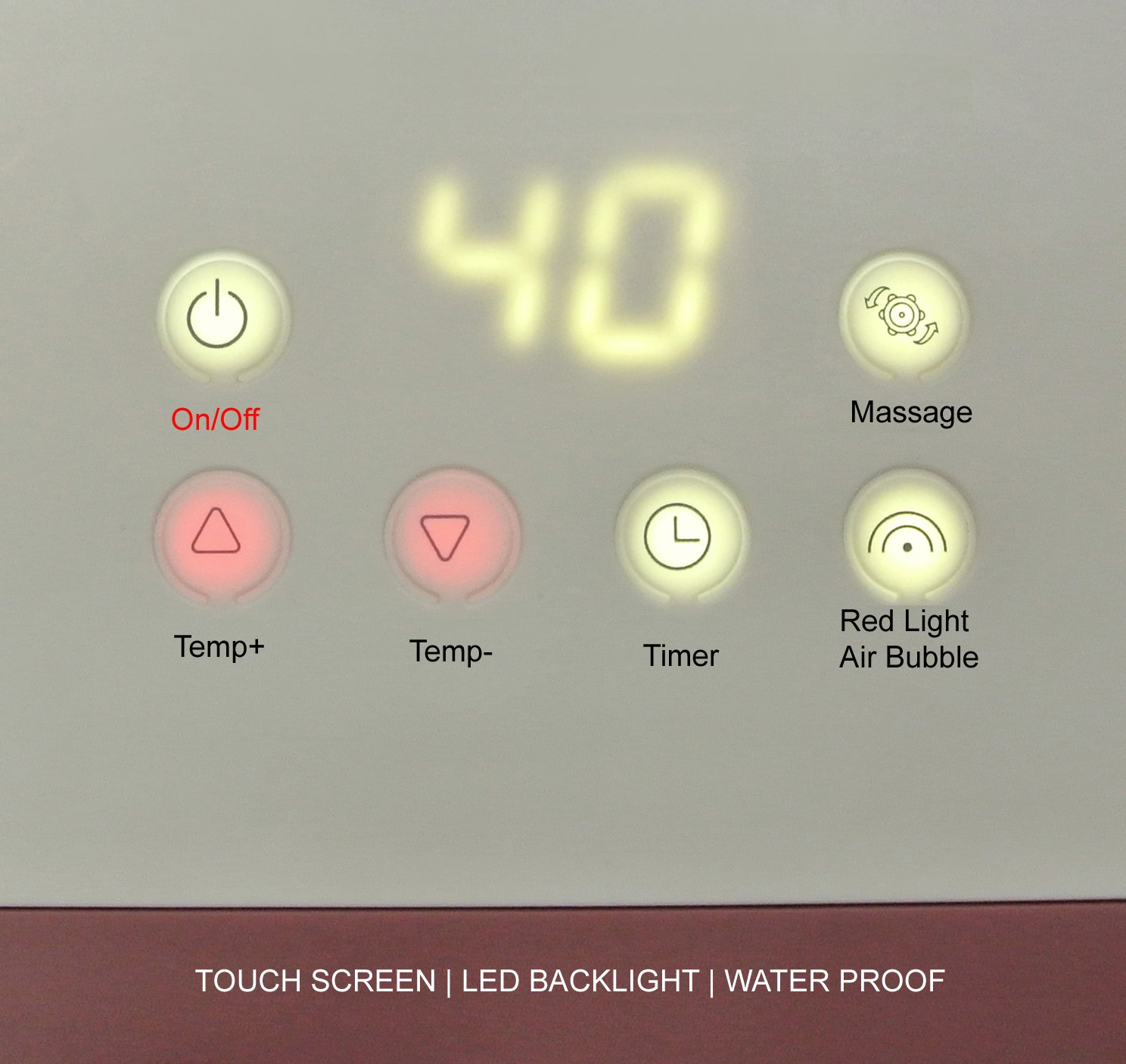 Carepeutic Touch Screen Water Jet Foot and Leg Spa Bath Massager KH307P