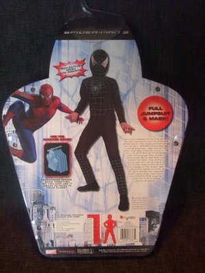 NEW Black Spider Man Child Costume Size 7-8 Jumpsuit