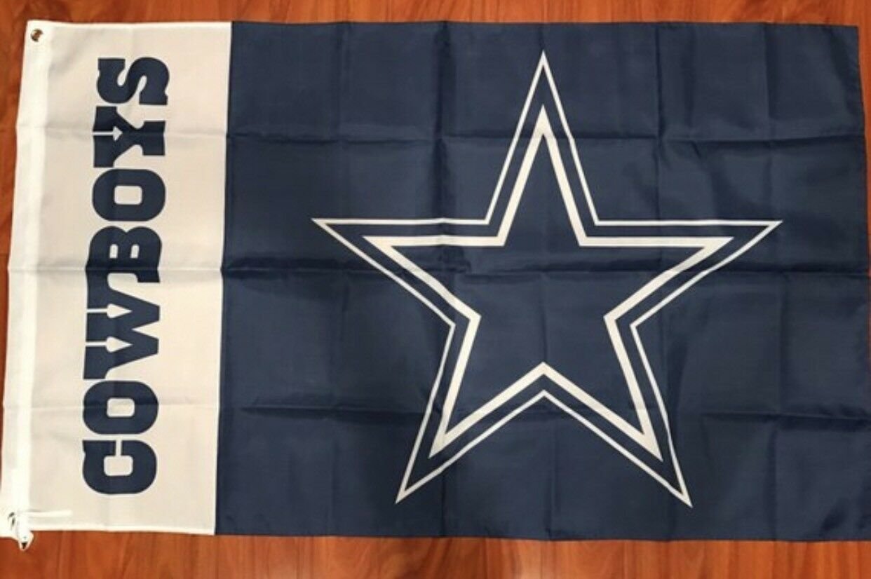 Dallas Cowboys Logo 5’ X 3' Flag Banner Football Fan