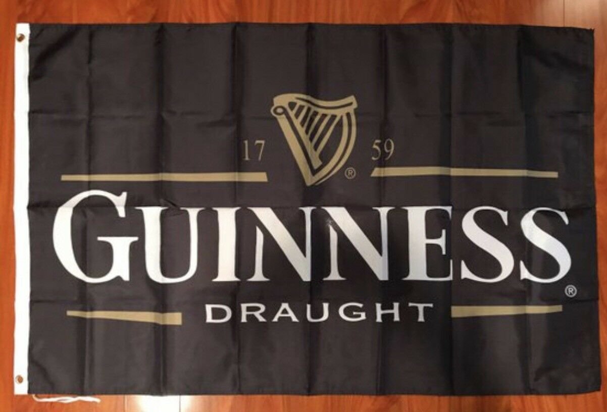 Guinness Beer Flag 3'x5' Feet Bar Man Cave Decor Banner