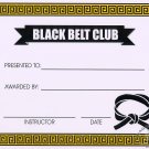 Black Belt Club Certificate - #11385117