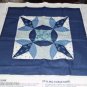 Pretty Blue Quilted Star Pillow Panel #2