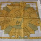 Quaint Yellow Pillow Front - Flowers & Scene