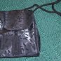 BLACK BROCADE EVENING BAG, SHOULDER STRAP,NEW, PRETTY