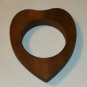 Unique Wood Heart Frame w/ Center Cutout Craft Display
