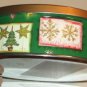Green Christmas Tin w/ Gold Bell,Grt Gift Giving Food