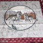 Wolf Pillow Panel Front -Two Wolves in Birch Trees