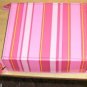 Cute Pink Striped Catch-all, Folds Flat when Not in Use