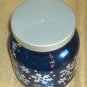 Blue Snowflake Jar-Use for Cannister or Use for Storage
