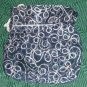 BLUE WITH SILVER GLITTER COSMETIC SACK, NEW,PRETTY