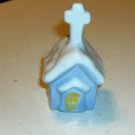 Blue Church Bell with a Cross on The Top, Ceramic Ringe