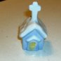 Blue Church Bell with a Cross on The Top, Ceramic Ringe