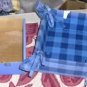 Bllue Plaid Bread Holder, Or Other Use, Very Pretty