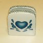 Heart Napkin Holder - Ceramic - Teardrop Design