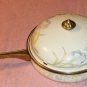 Floral Design Skillet, Very Pretty, 10", With Lid