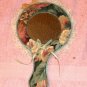 Lace Trimmed Hand Mirror, Very Pretty,Nice Vanity Size