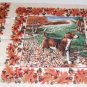 Hunting Dogs & Autumn Leaves Pretty Pillow Panel