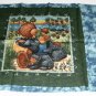 Bear Harvest Black Bear Pillow Panel - Cute