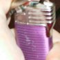 Colorful Refillable Lighters, Purple and Blue, Work,3