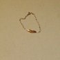 Avon Gold Heart Bracelet, Cubic Zirconia Chain, New
