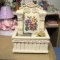 PRETTY FLOWERED  MUSICAL TABLETOP WATER FOUNTAIN
